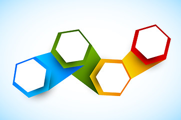 Image showing Backrgound with hexagons