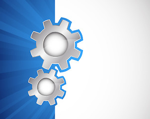 Image showing Background with gears