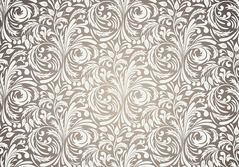 Image showing Seamless pattern in brown color