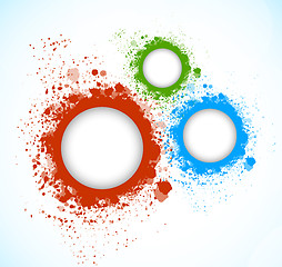 Image showing Background with grunge circles