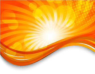 Image showing Abstract orange background