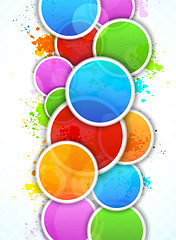 Image showing Bright background with circles