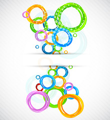 Image showing Colorful background with circles