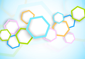 Image showing Background with hexagon