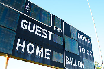 Image showing Score board