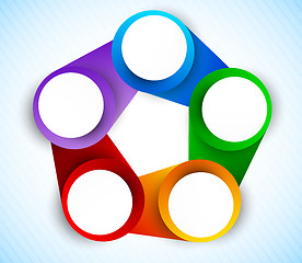 Image showing Colorful circles diagram