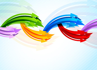 Image showing Background with colorful arrow