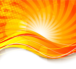 Image showing Bright orange background