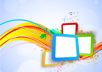 Image showing Colorful background with squares