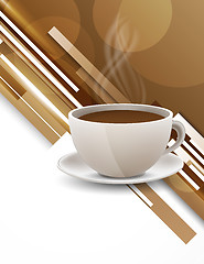 Image showing Background with coffee cup