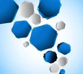 Image showing Background with hexagons