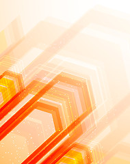 Image showing Bright orange background