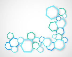 Image showing Background with hexagons