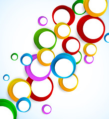 Image showing Abstract background with circles