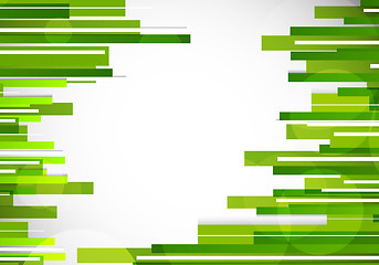 Image showing Abstract background with green lines