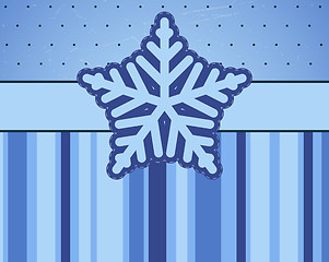 Image showing Background with snowflake