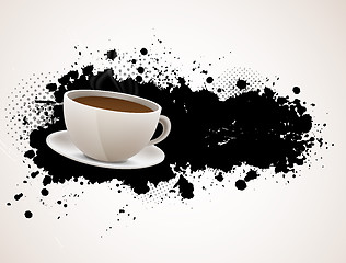 Image showing Background with coffee cup