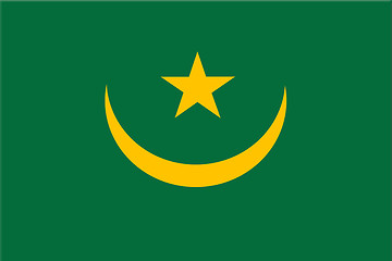 Image showing National flag of Mauritania