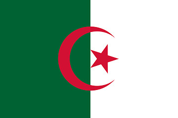 Image showing National flag of Algeria