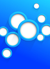 Image showing Background with blue circles