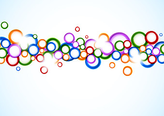 Image showing Background with colorful circles