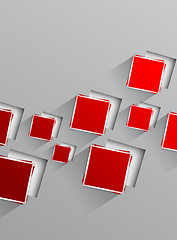 Image showing Background with red squares