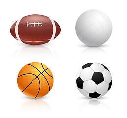 Image showing Set of balls