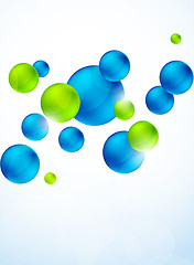 Image showing Abstract background with bubbles