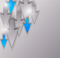 Image showing Abstract background with arrows