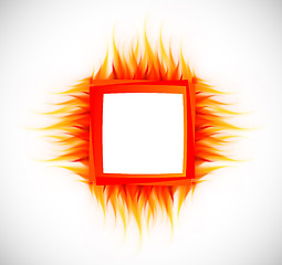 Image showing Abstract background with flame