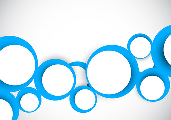 Image showing Background with blue circles