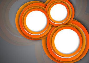 Image showing Background with orange circles