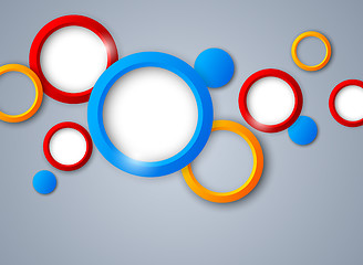 Image showing Background with colorful circles