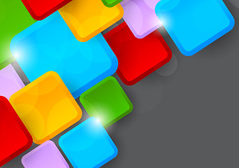 Image showing Background with colorful squares