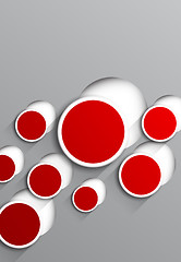 Image showing Background with red circles