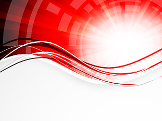 Image showing Abstract wavy background