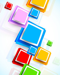 Image showing Background with colorful squares