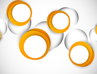 Image showing Background with orange circles