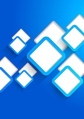 Image showing Background with blue squares