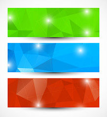 Image showing Set of abstract banners