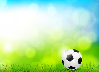 Image showing Background with soccer ball