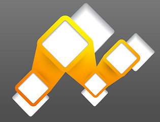 Image showing Background with orange squares