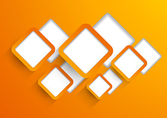 Image showing Background wit orange squares