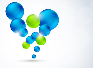 Image showing Abstract background with bubbles