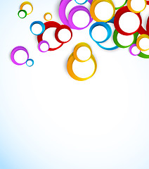 Image showing Background with colorful circles