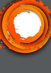 Image showing Background with orange circles