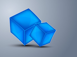 Image showing Background with cubes