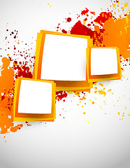 Image showing Abstract grunge background with squares