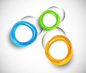 Image showing Background with colorful circles