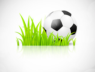 Image showing Background with soccer ball